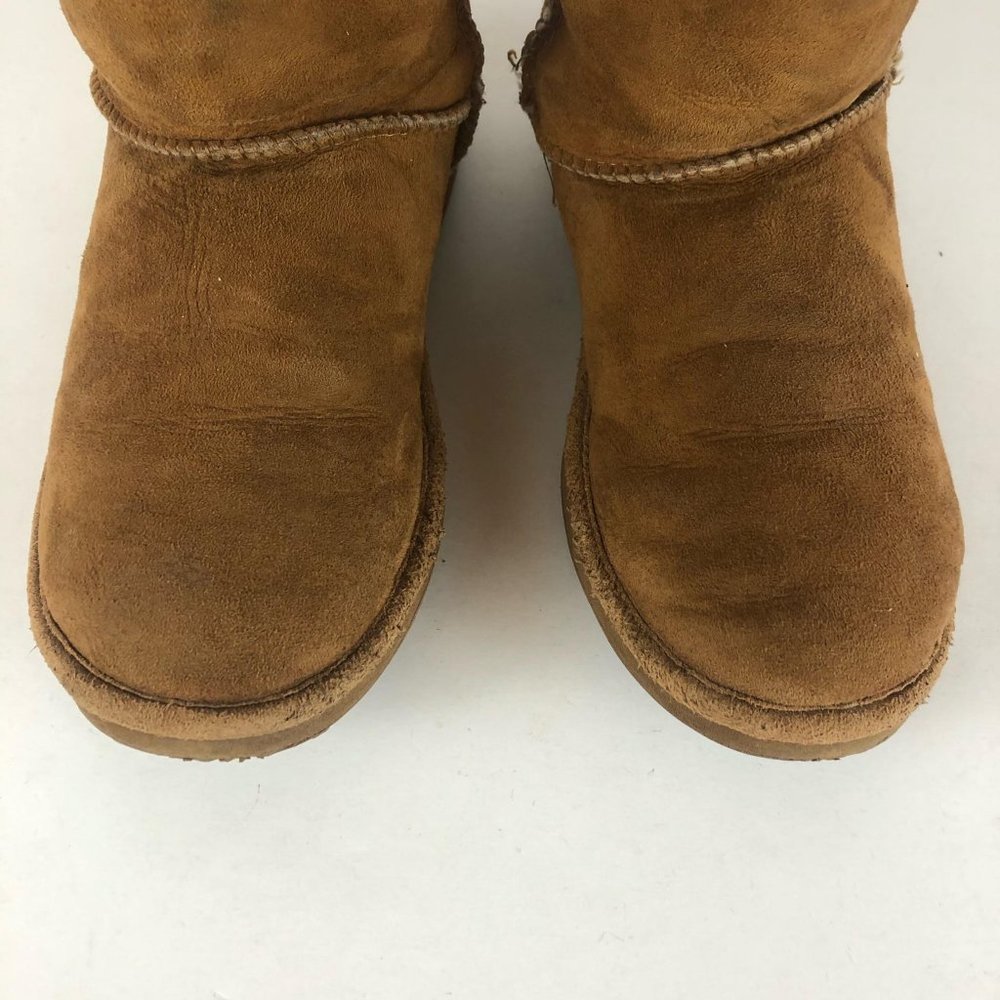 *SOLD* L.L. Bean Shearling Fleece Lined Suede Boots Sz 8 - Picture 4 of 10